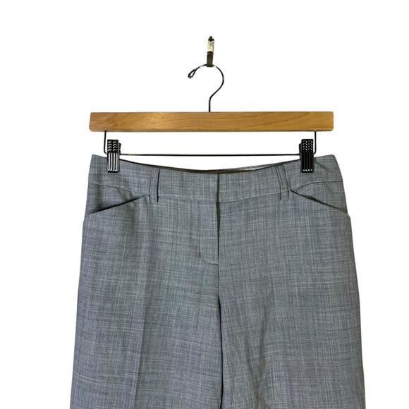 Express Editor Stretch Trousers Size 0 Gray Bootcut Workwear Career Pants - Picture 3 of 6